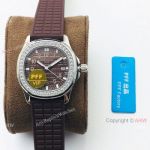 PFF Swiss Copy Patek Philippe Aquanaut Luce Watch Chocolate Face Ladies_th.jpg